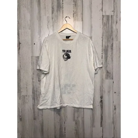 Joker Graphic Tee The Dark Knight Trilogy XL White - Picture 2 of 8
